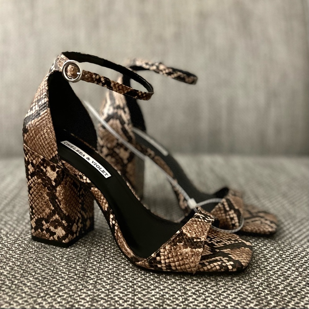 • SOLD snakeskin heels